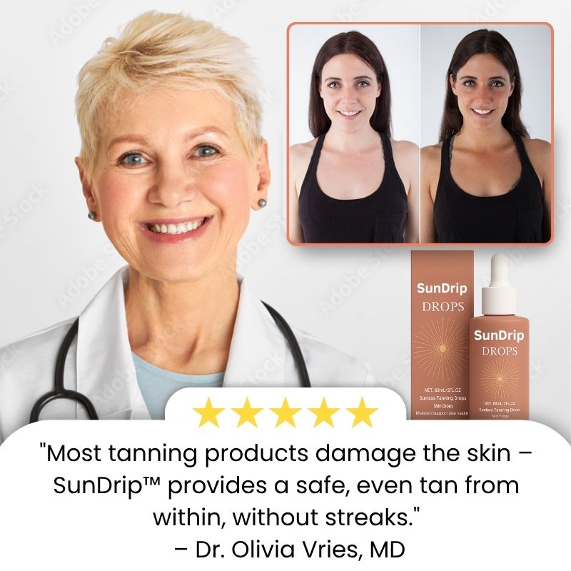 SunDrip™ | Drinkable Self-Tanning Drops with Watermelon Flavor