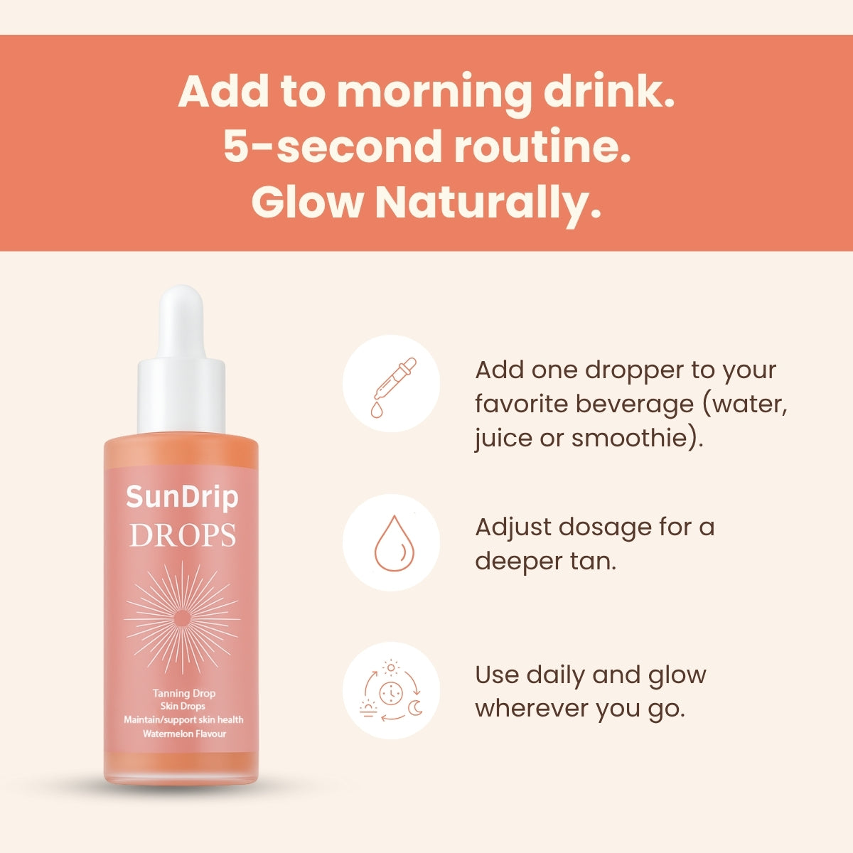 SunDrip™ | Sunless Self-Tanning Drops