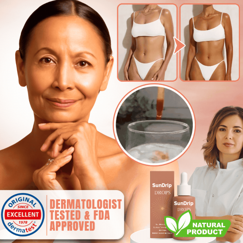SunDrip™ | Drinkable Self-Tanning Drops with Watermelon Flavor