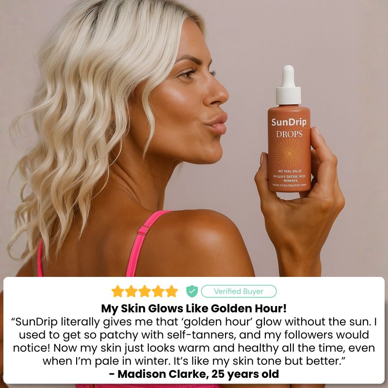 SunDrip™ | Drinkable Self-Tanning Drops for Glow Up Routine
