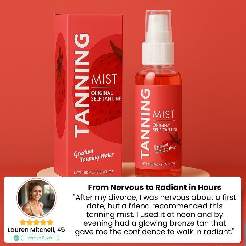 Strawberry Tanning Mist | Spray once, full-body tan appears before tonight