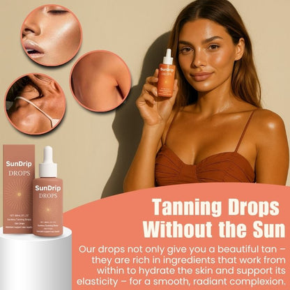 SunDrip™ | Drinkable Self-Tanning Drops for Glow Up Routine