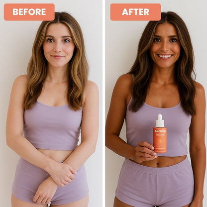 SunDrip™ | Drinkable Self-Tanning Drops for Glow Up Routine
