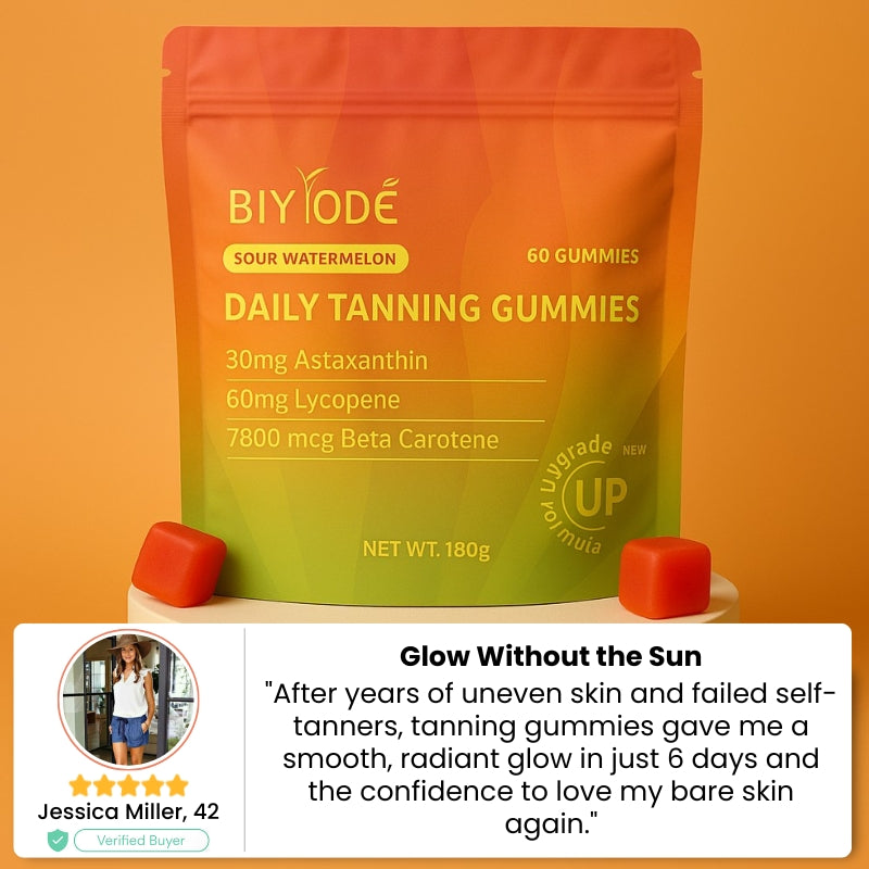 Tanning Gummies | Your daily supplement for a golden glow